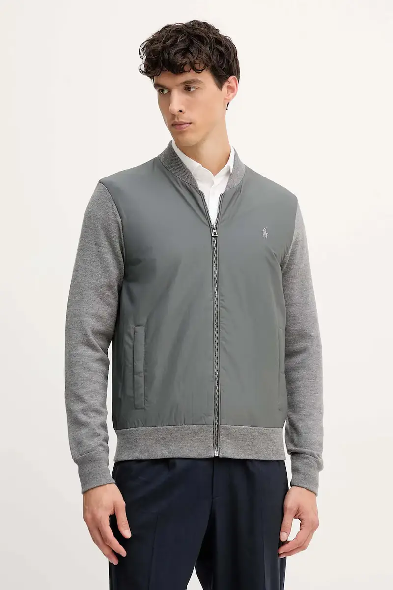 felpa in misto lana colore blu navy 710951113 Grigio