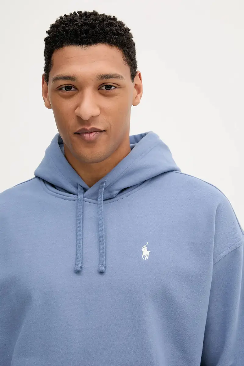 felpa Lspohoodm11 Long Sleeve uomo colore bianco con cappuccio 710964718 Blu miniatura 4