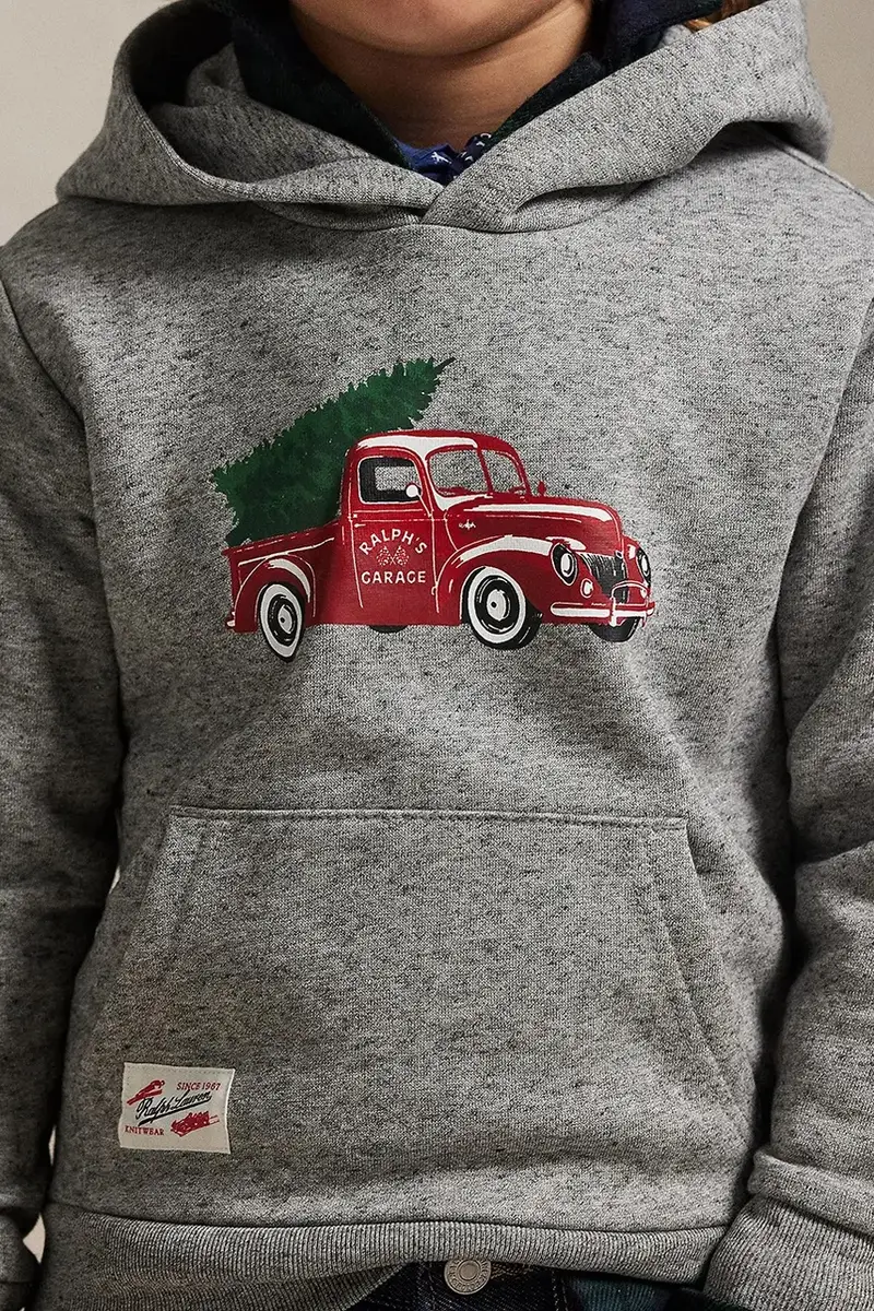 felpa per bambini con cotone Grigio miniatura 5