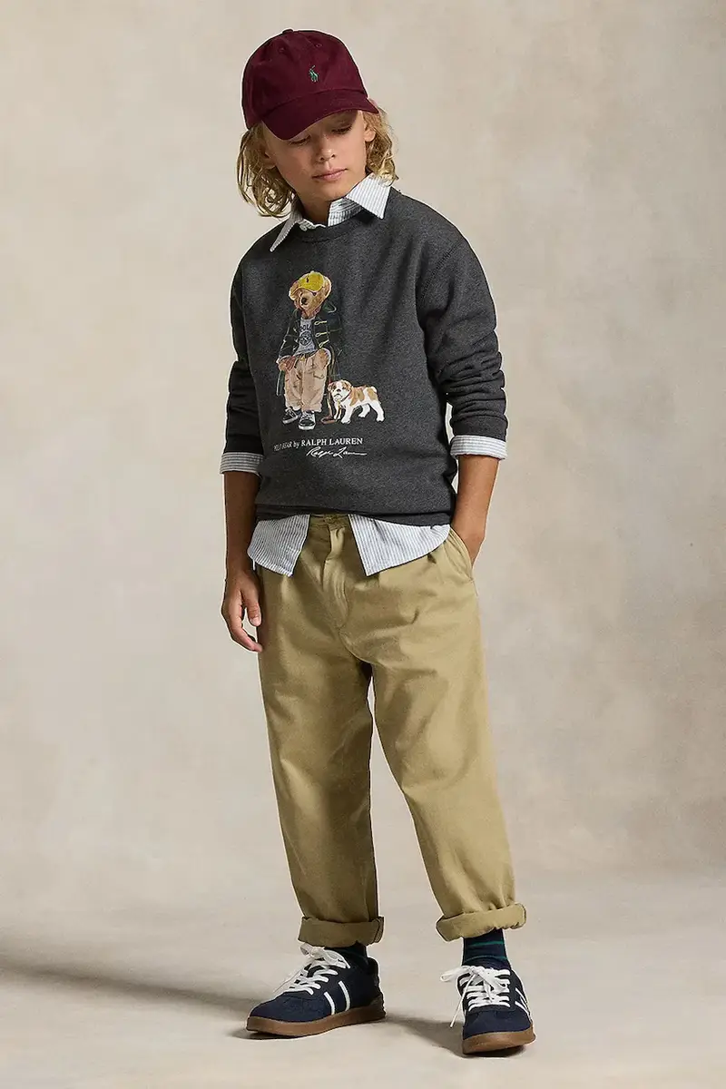 felpa per bambini Grigio miniatura 5