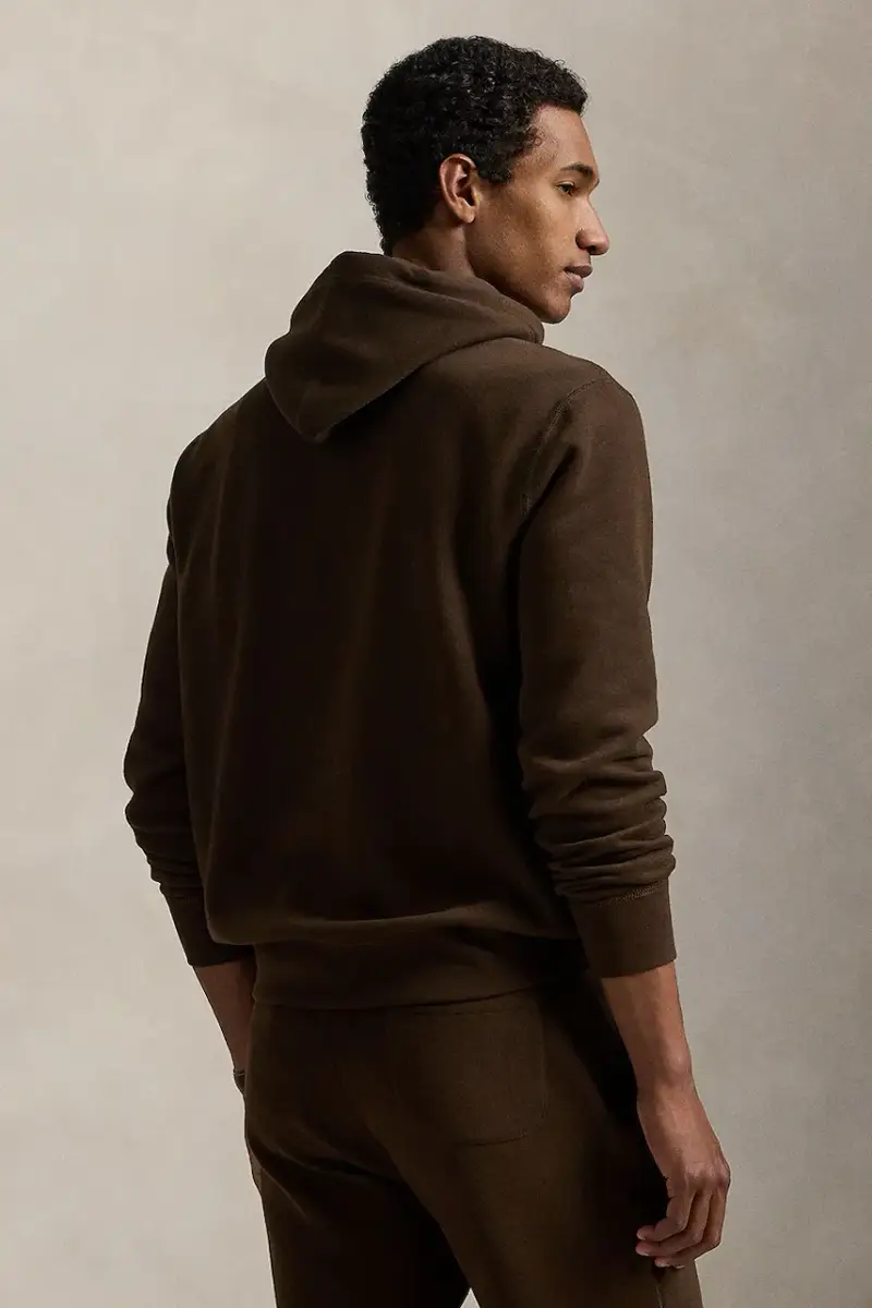 felpa TWILL.NOVELTY uomo colore marrone con cappuccio 710766778108 miniatura 2