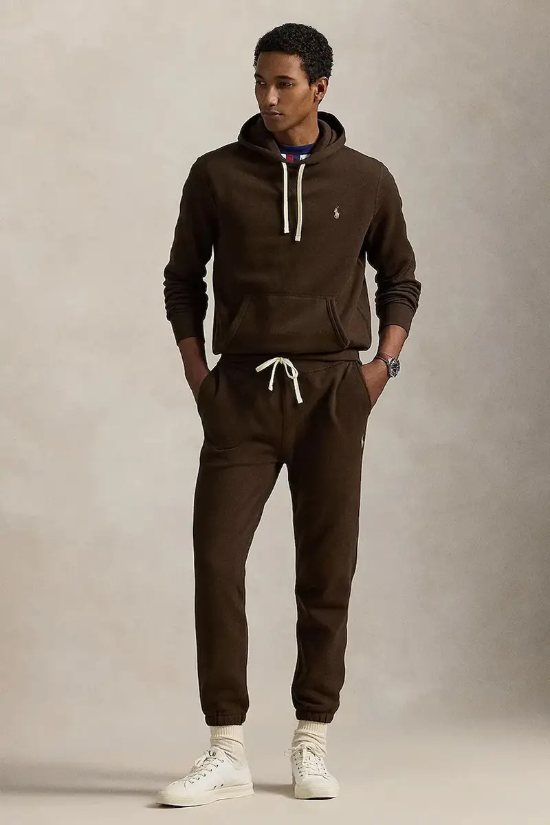 felpa TWILL.NOVELTY uomo colore marrone con cappuccio 710766778108 miniatura 3