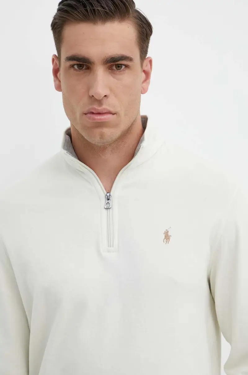 felpa uomo colore beige miniatura 4