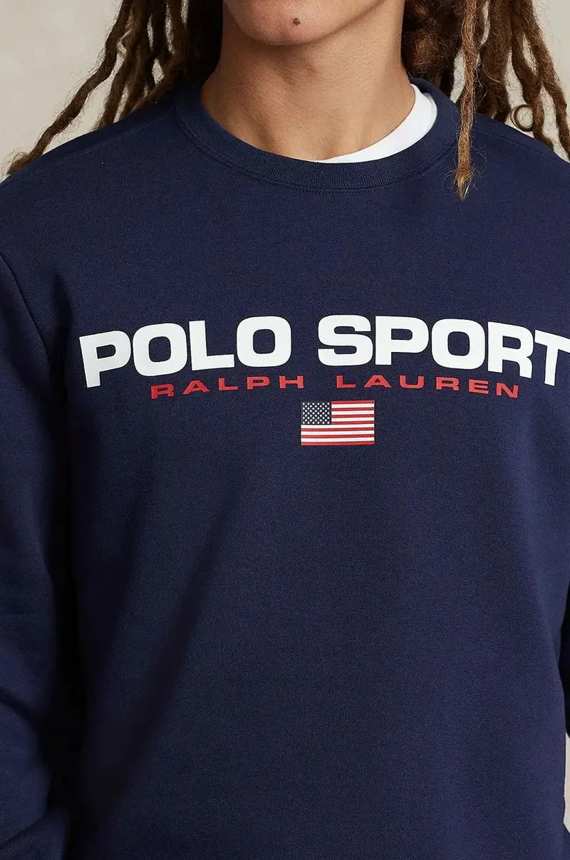 felpa uomo colore bianco 710835770 Blu navy miniatura 3