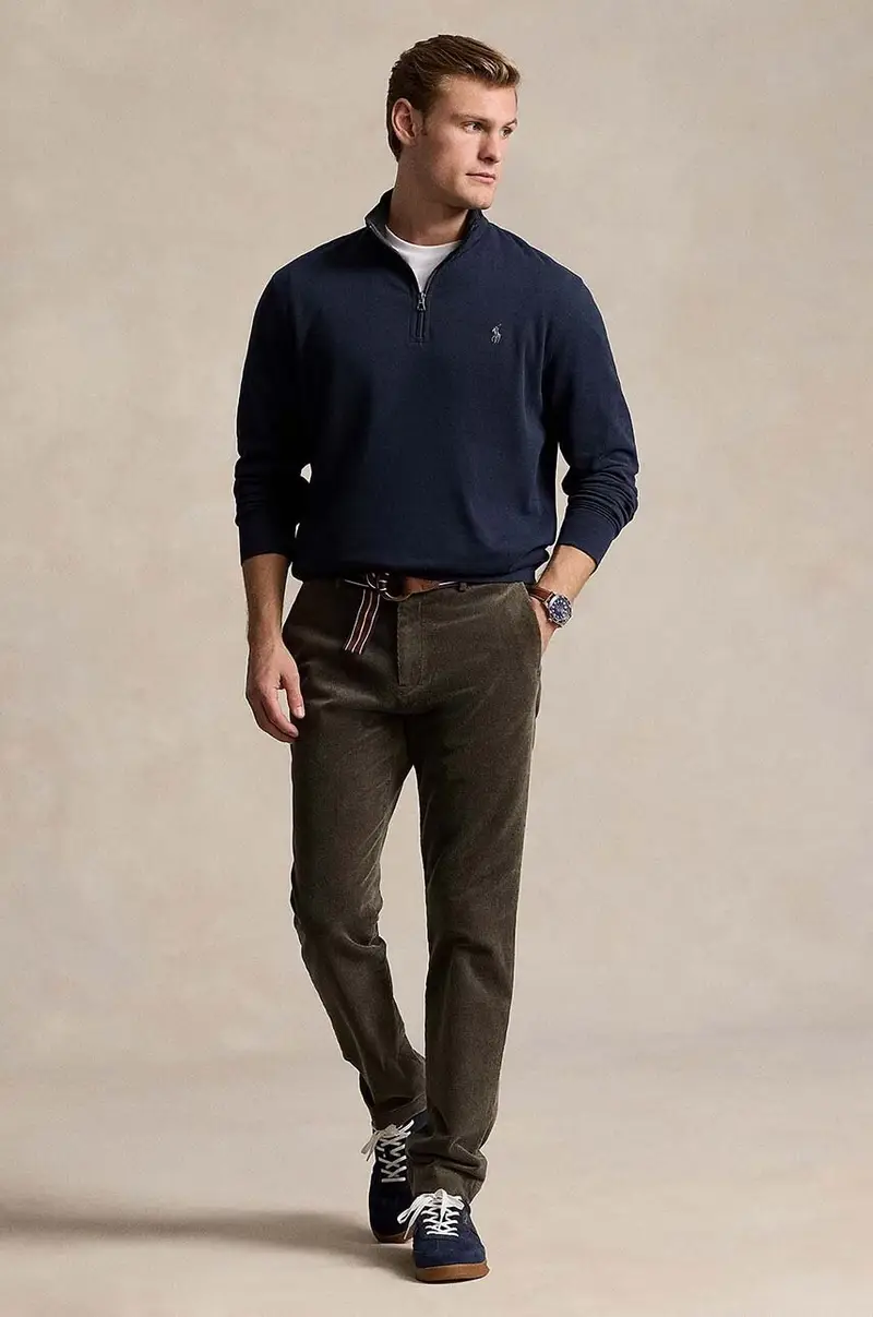 felpa uomo colore blu navy 710812963 miniatura 3