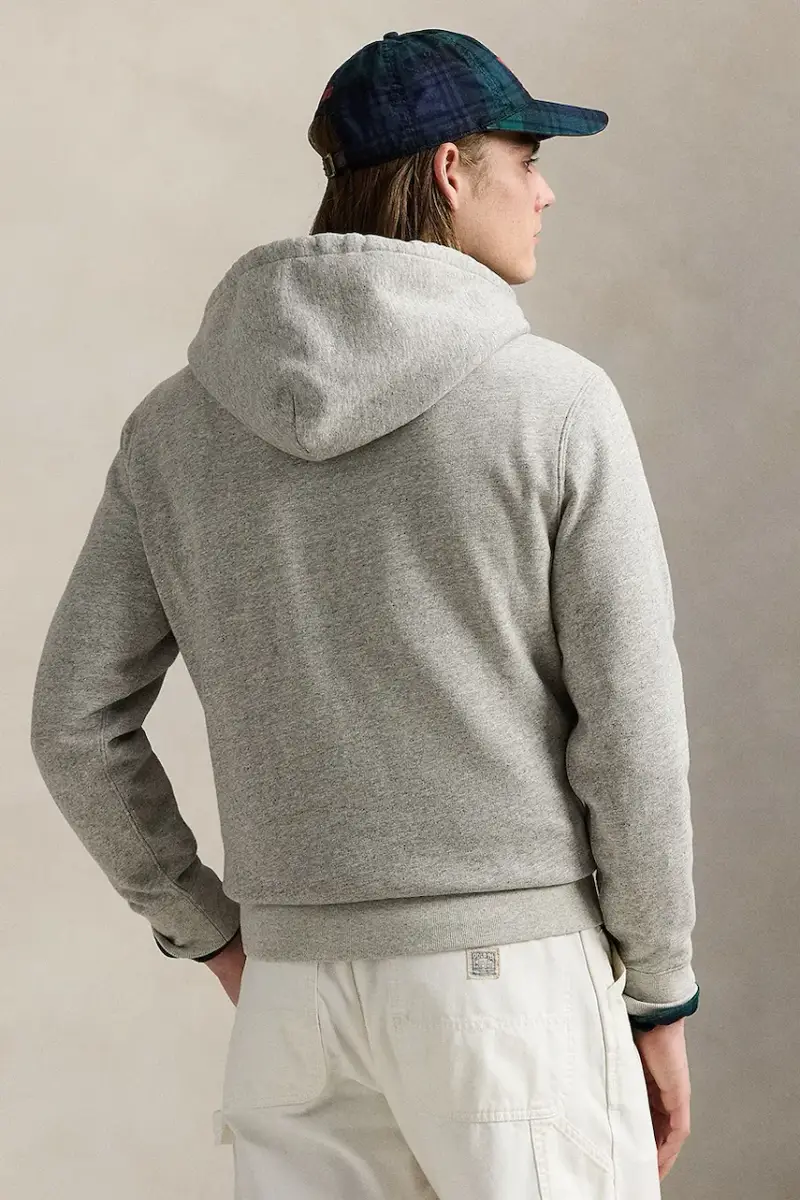 felpa uomo colore grigio con cappuccio 710971780 miniatura 2