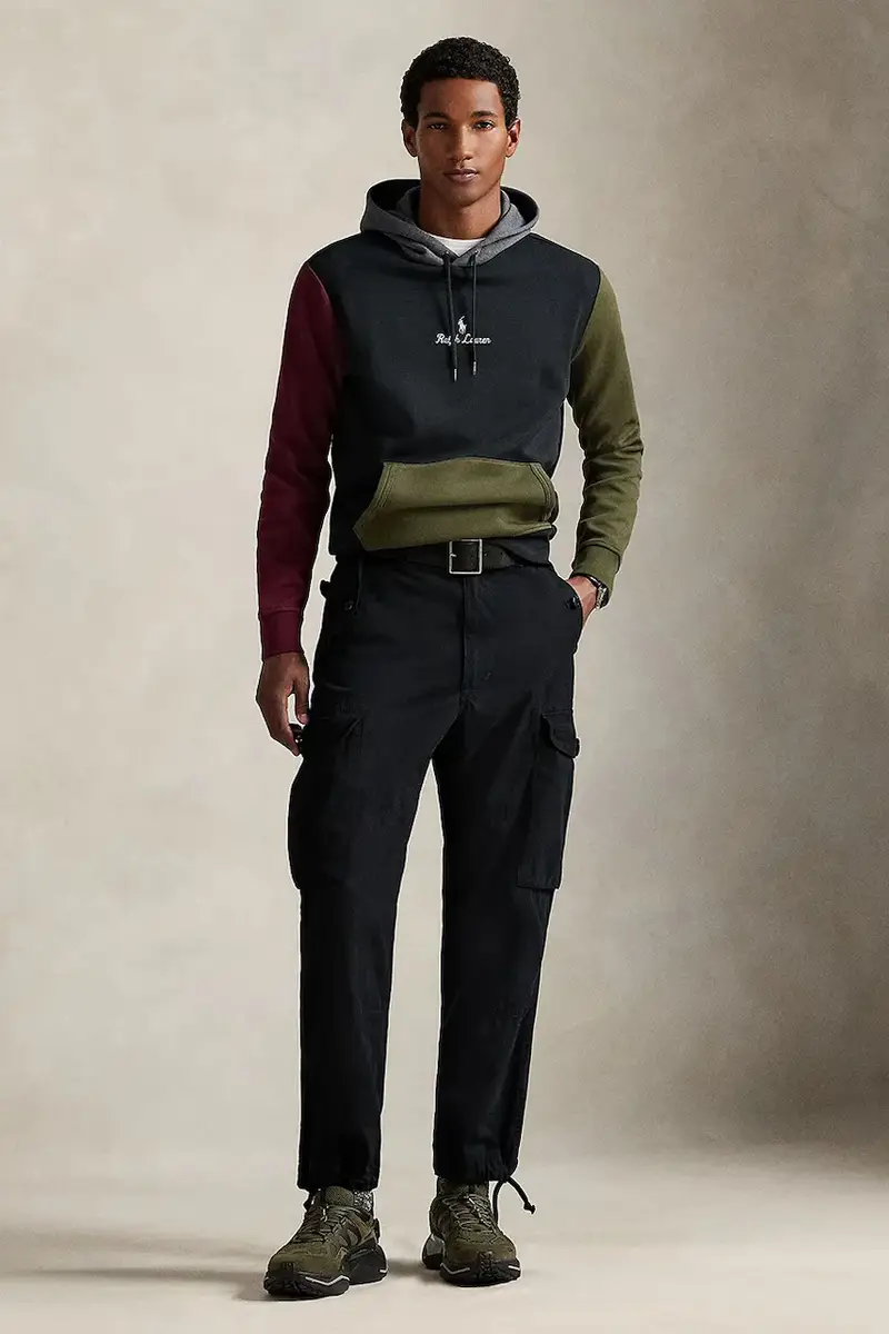 felpa uomo colore nero con cappuccio 710981373 miniatura 3