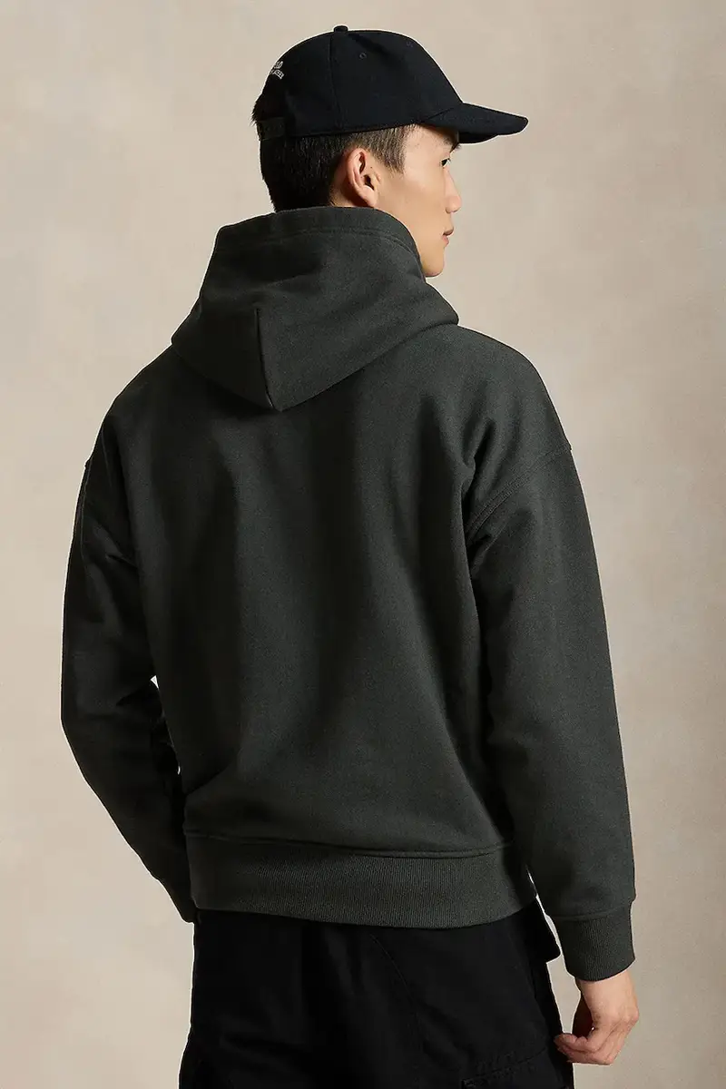 felpa uomo colore nero con cappuccio Grigio miniatura 2