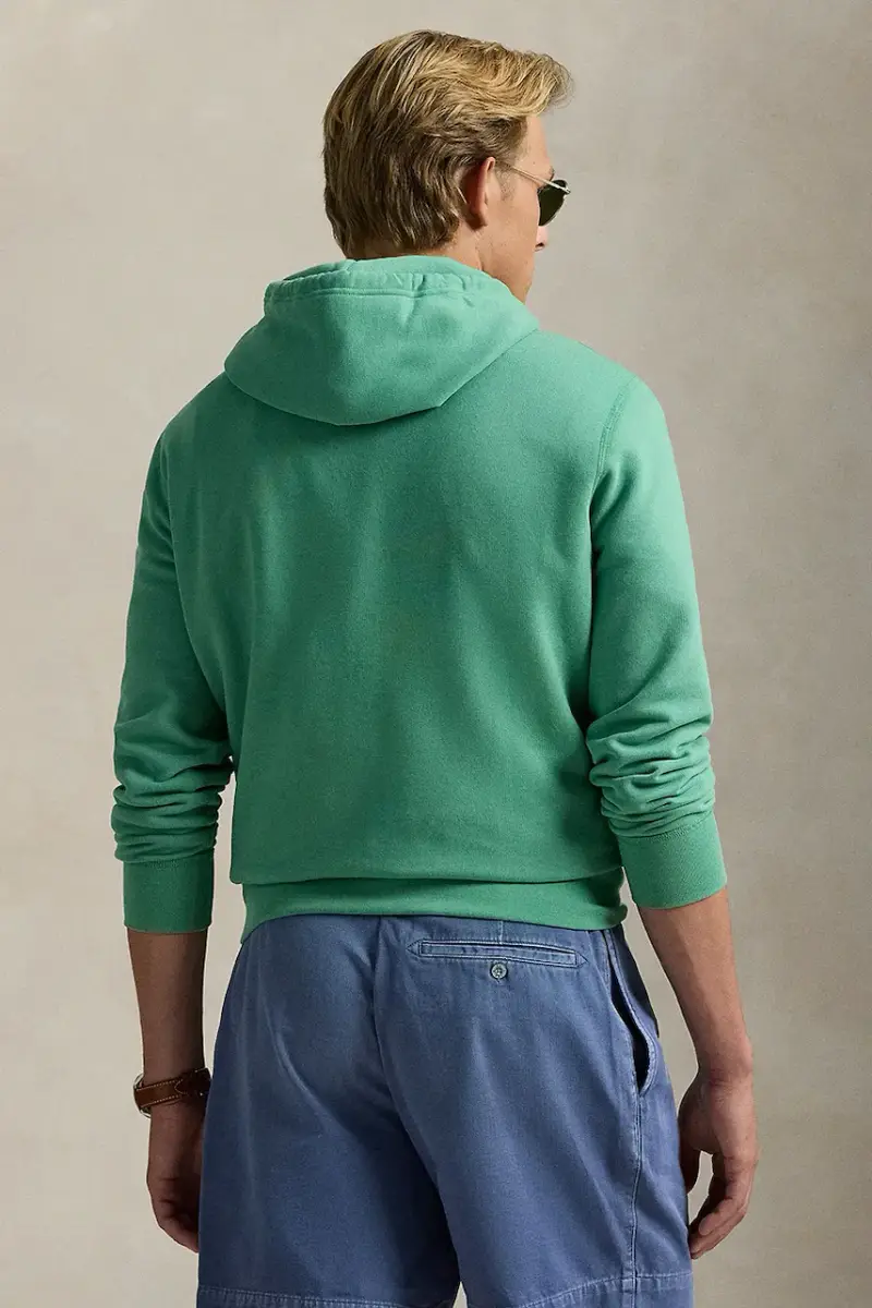 felpa uomo colore verde con cappuccio 710766778 miniatura 2