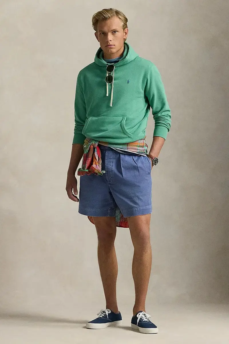 felpa uomo colore verde con cappuccio 710766778 miniatura 3