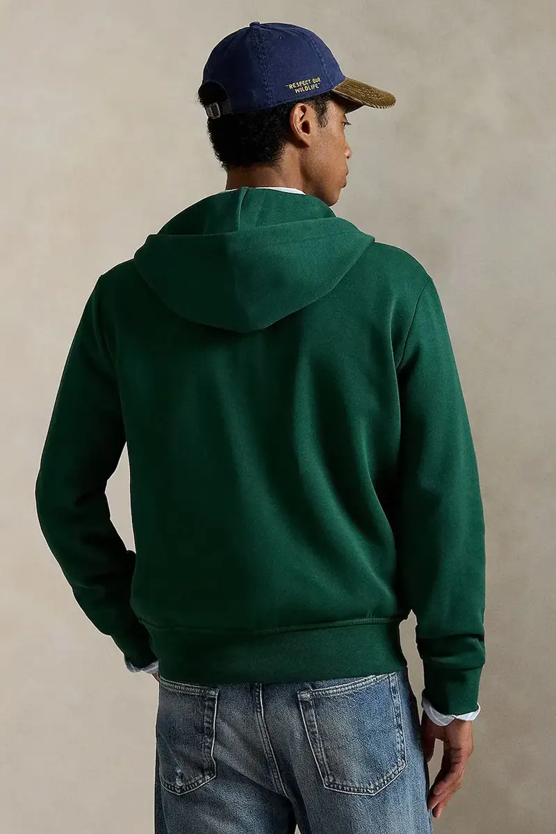 felpa uomo colore verde con cappuccio 710881517 miniatura 2