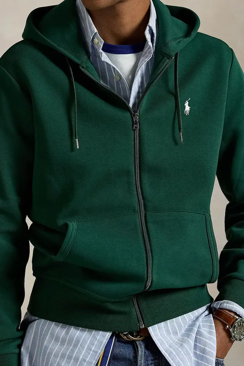 felpa uomo colore verde con cappuccio 710881517 miniatura 4