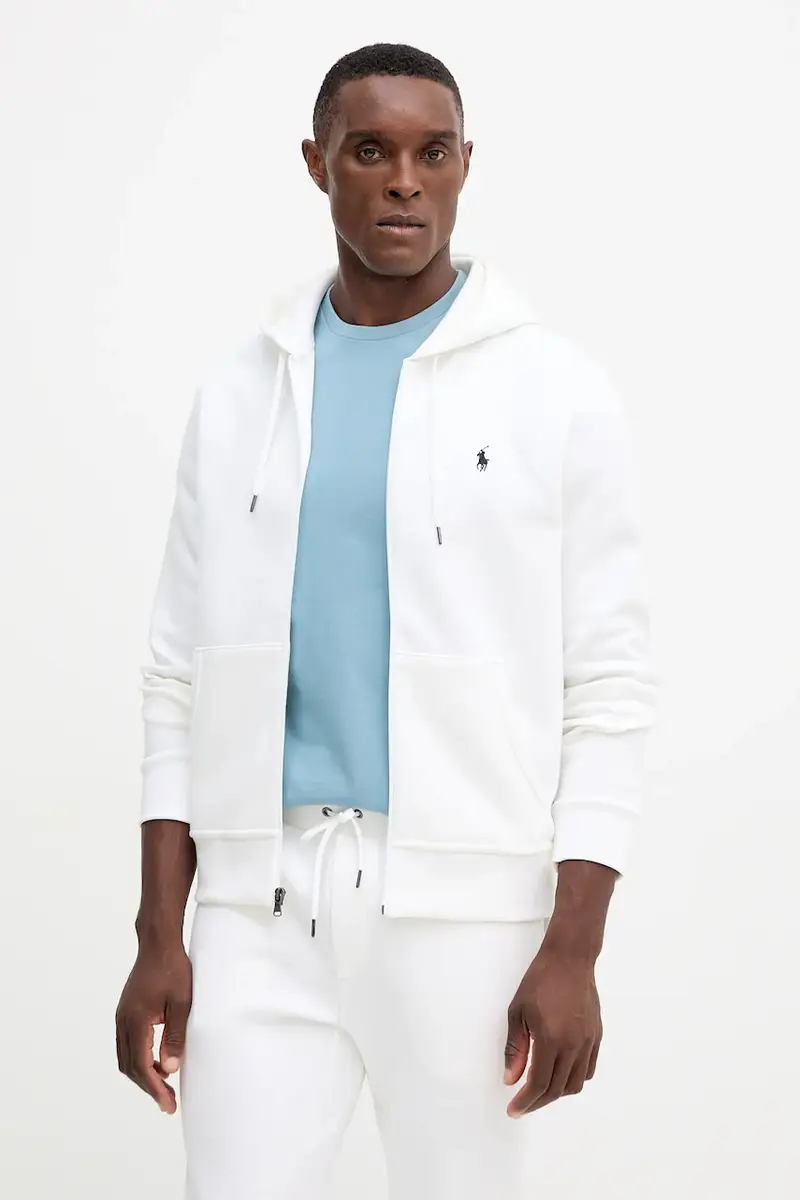 felpa uomo colore verde con cappuccio 710881517 Bianco