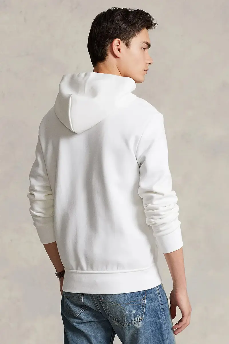 felpa uomo colore verde con cappuccio 710881517 Bianco