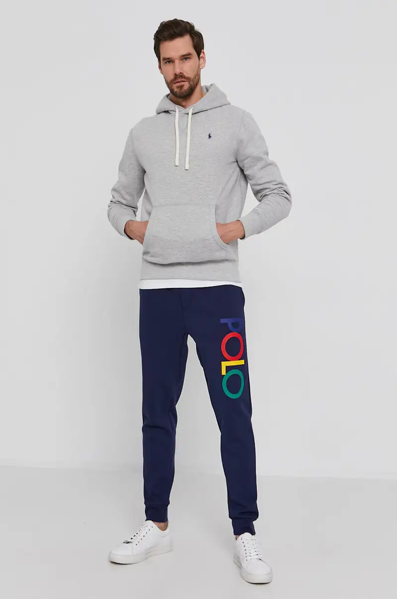 felpa uomo con cappuccio Grigio miniatura 2