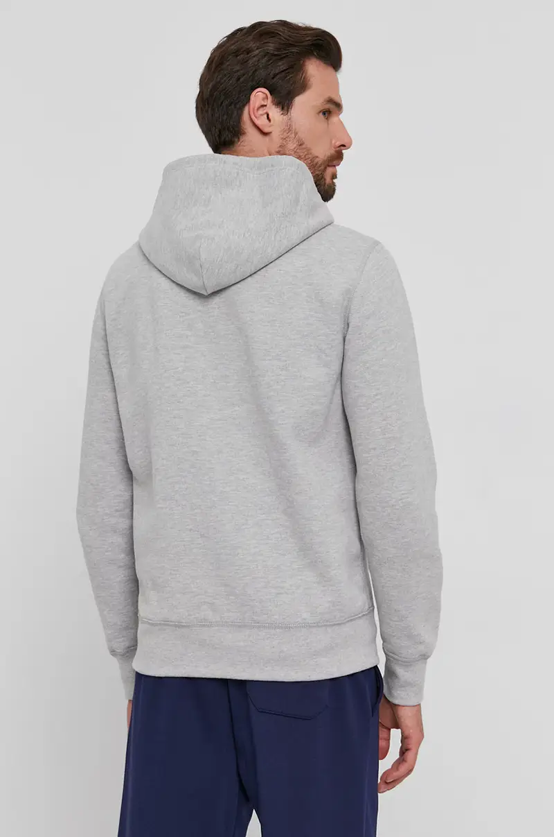 felpa uomo con cappuccio Grigio miniatura 3