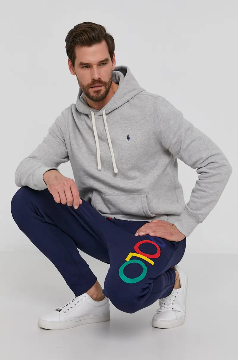 felpa uomo con cappuccio Grigio