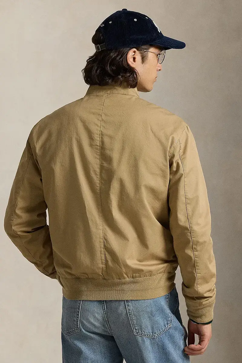 giacca colore blu navy 710923261 Beige miniatura 2