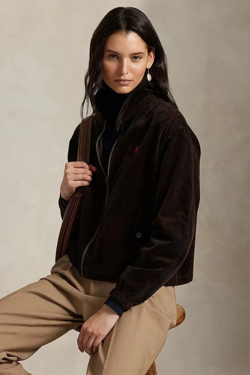 giacca in cotone colore blu navy 211941067 Marrone