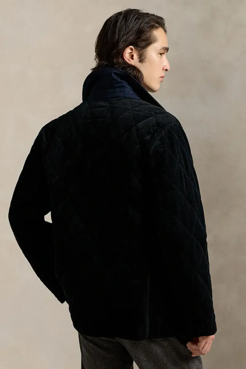 giacca in cotone colore blu navy 710968127 miniatura 2