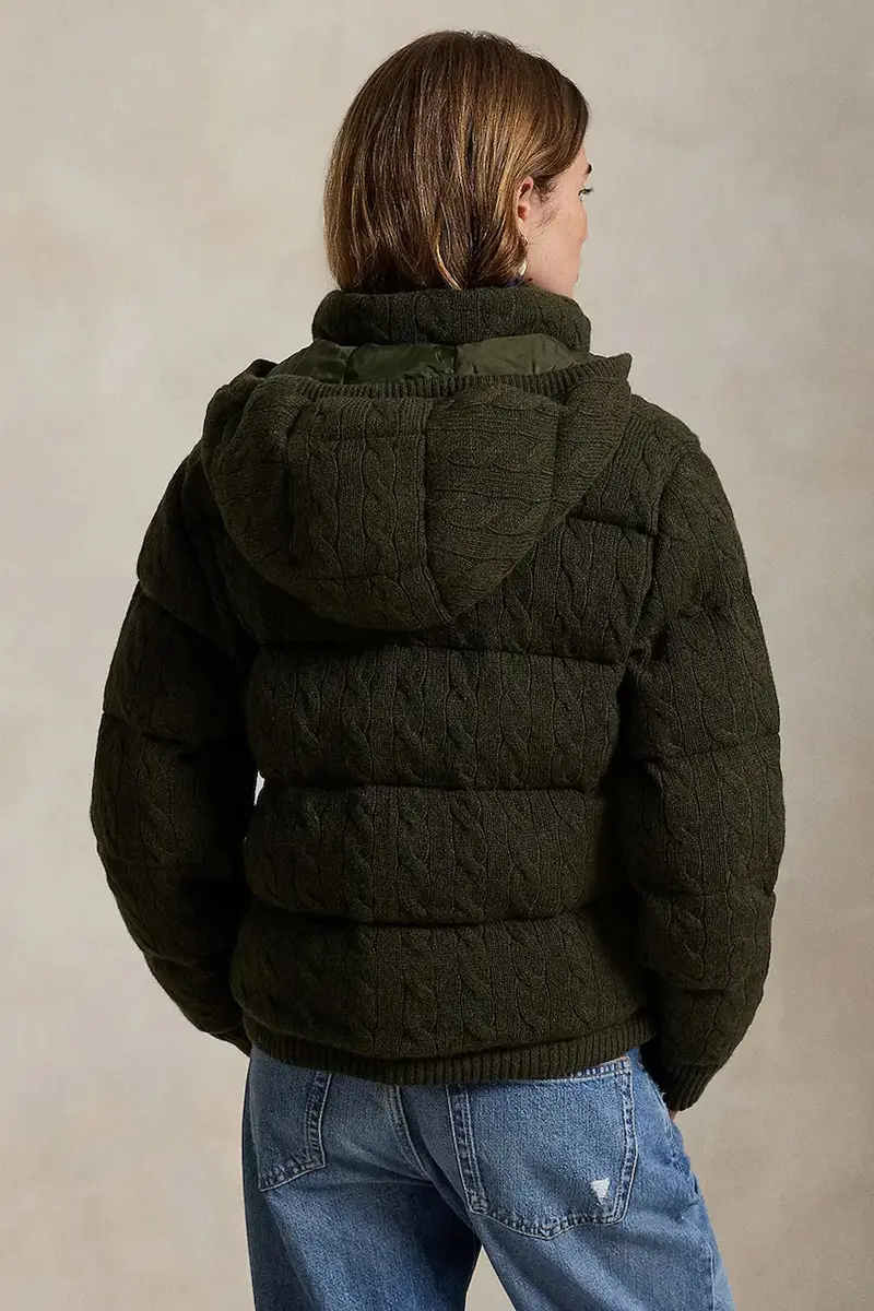 giacca in lana colore verde 211A92614 miniatura 2