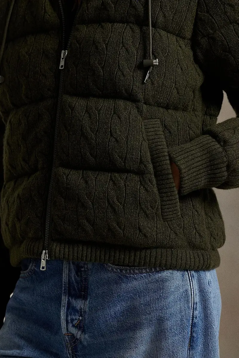 giacca in lana colore verde 211A92614 miniatura 4