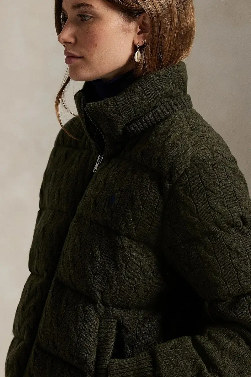 giacca in lana colore verde 211A92614 miniatura 5