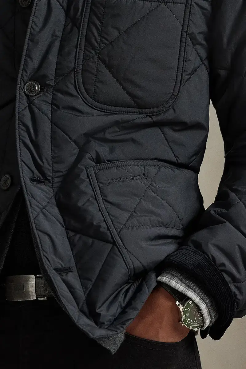 giacca MATTE FINE POLY Nero miniatura 4