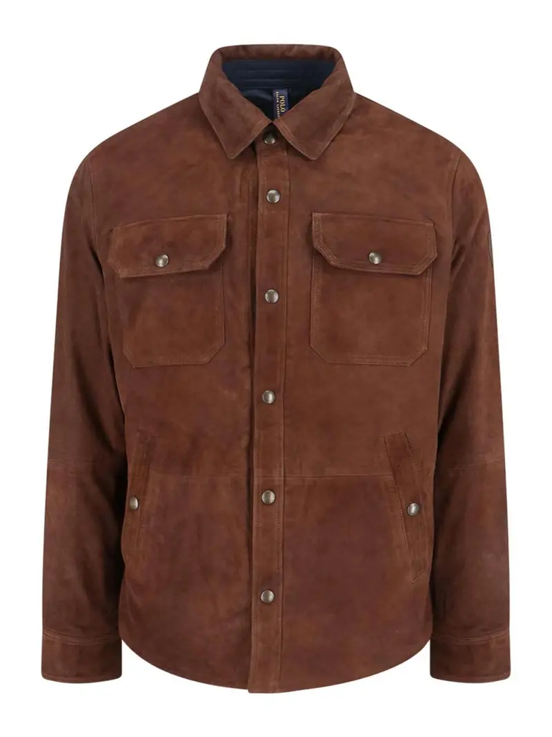 Giacca Reversibile In Suede Marrone