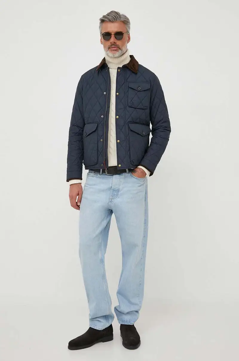 giacca uomo Blu navy miniatura 2