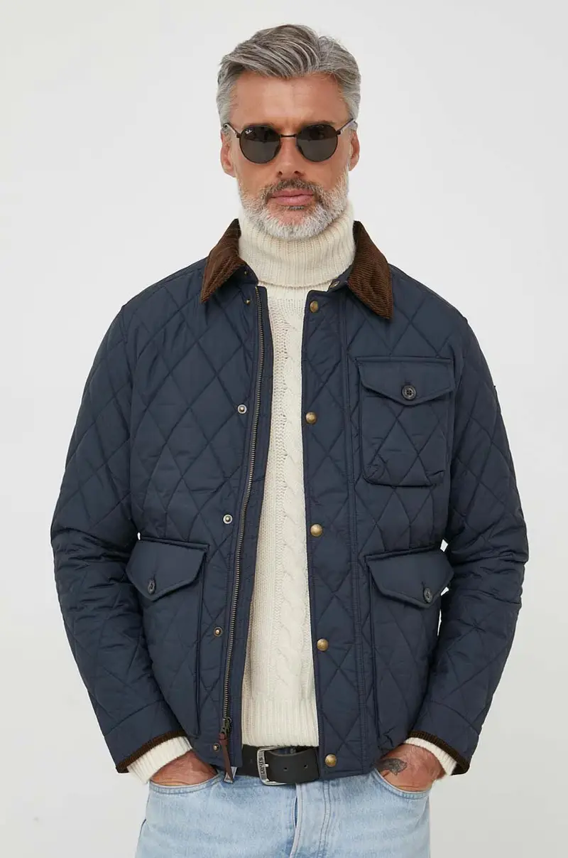 giacca uomo Blu navy miniatura 4