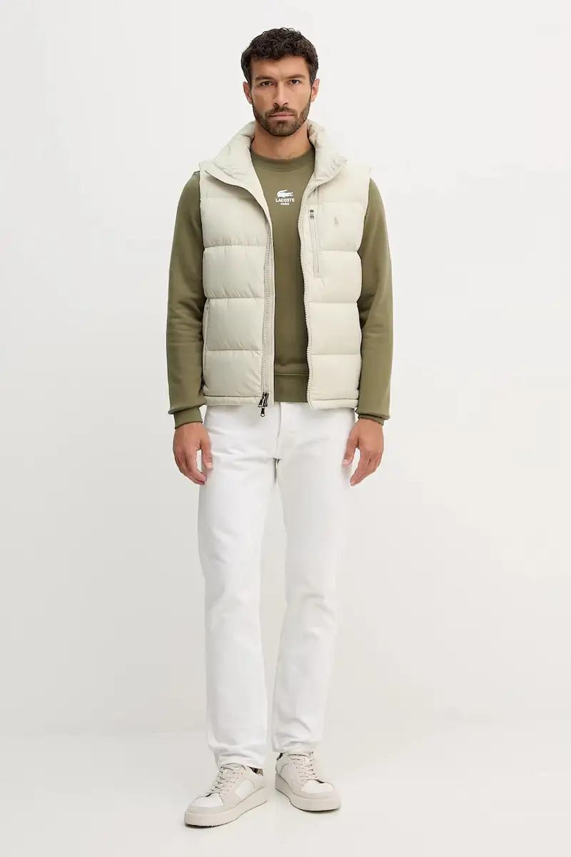 gilè in cotone neonati colore beige 710968283 miniatura 2