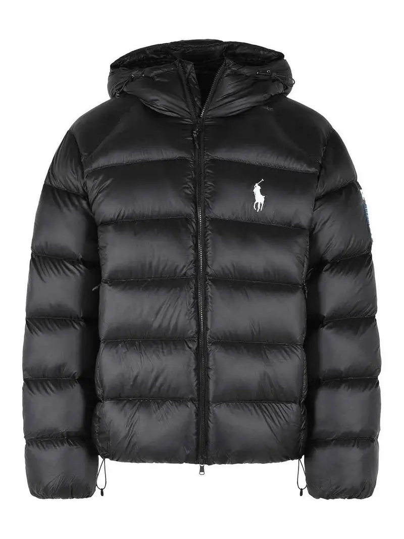 Giubbotto bomber in nylon nero