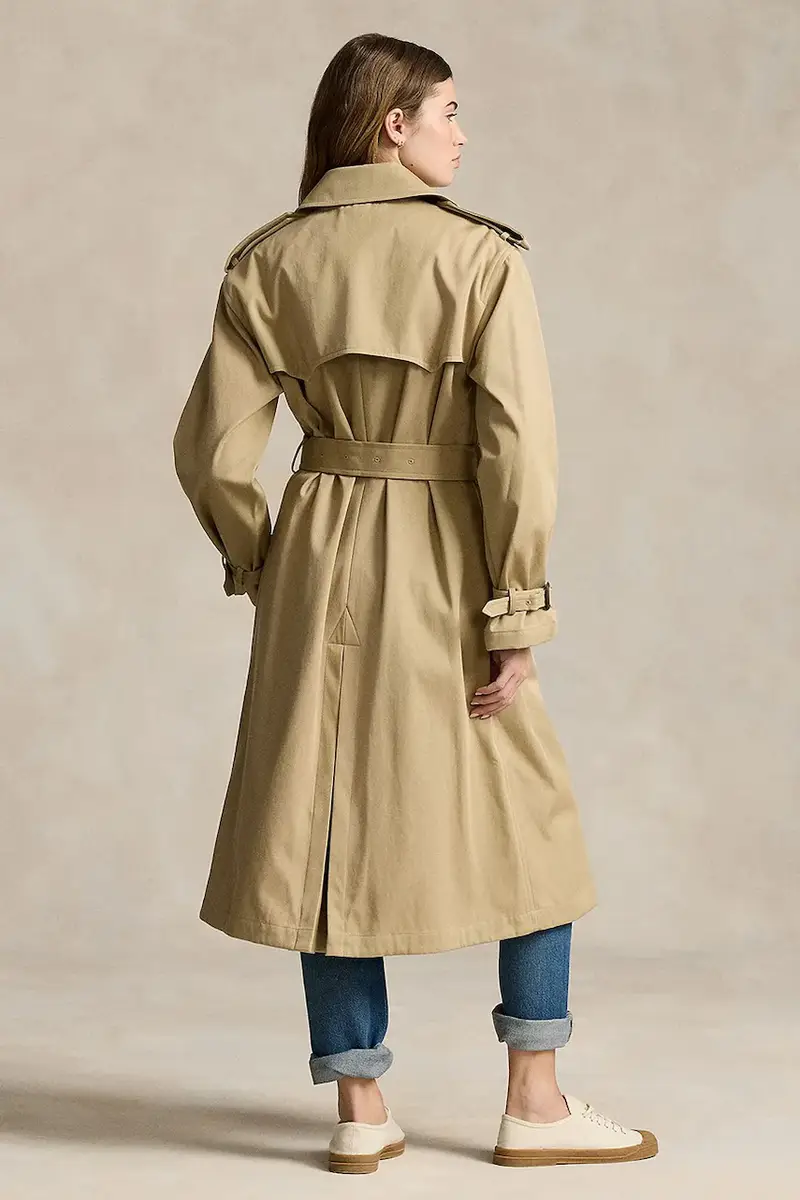 impermeabile di cotone colore beige 211910358 miniatura 2