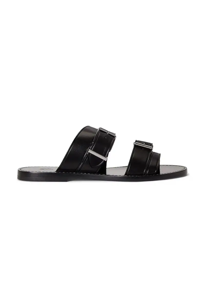 infradito in pelle Bkle Slide donna colore nero 818P01589002