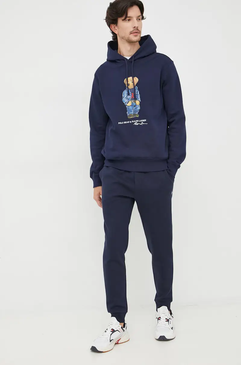 joggers uomo Blu navy miniatura 2