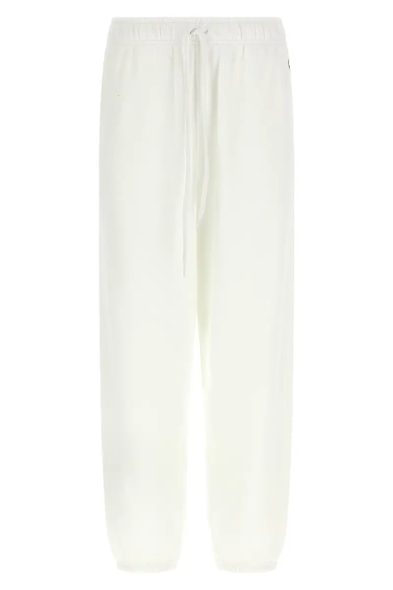 Jogging Ricamo Logo Bianco