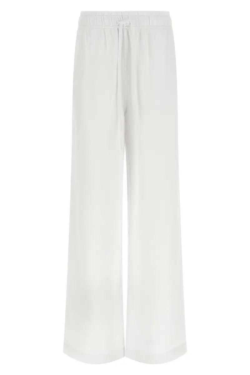 Jogging Ricamo Logo Bianco