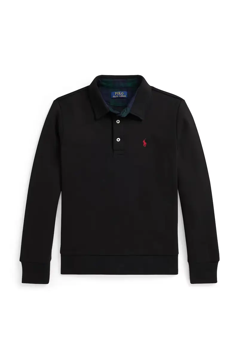 longsleeve in cotone bambino/a Nero miniatura 2