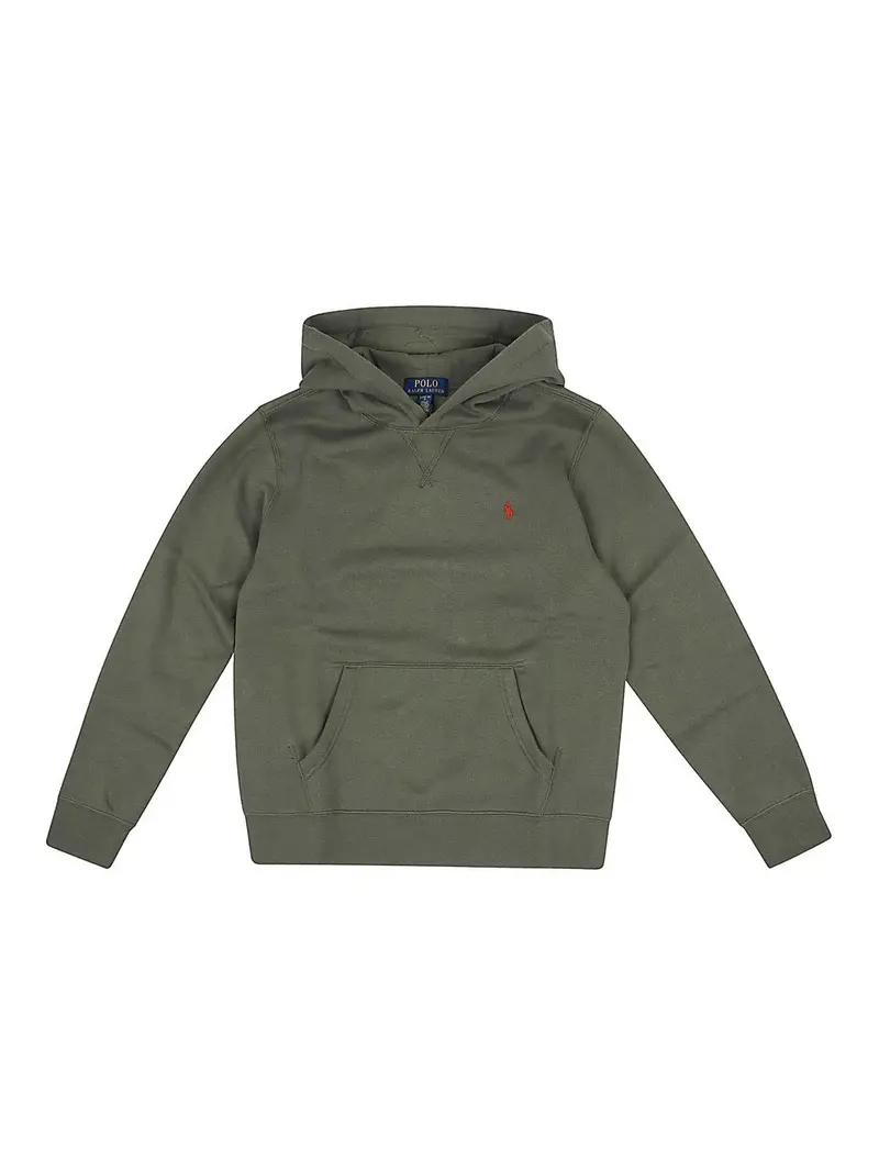 Ls Po Hood-Tops-Knit Verde
