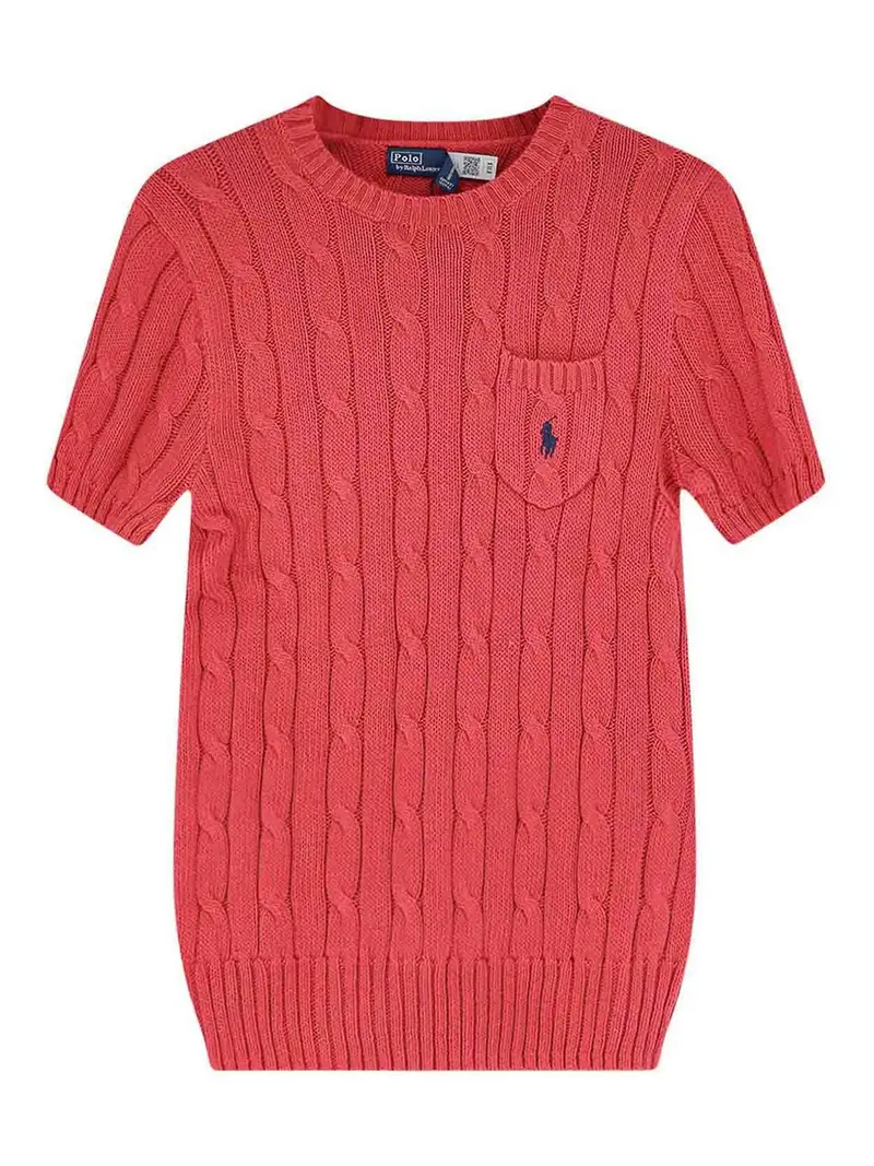 Maglia In Cotone Rosa