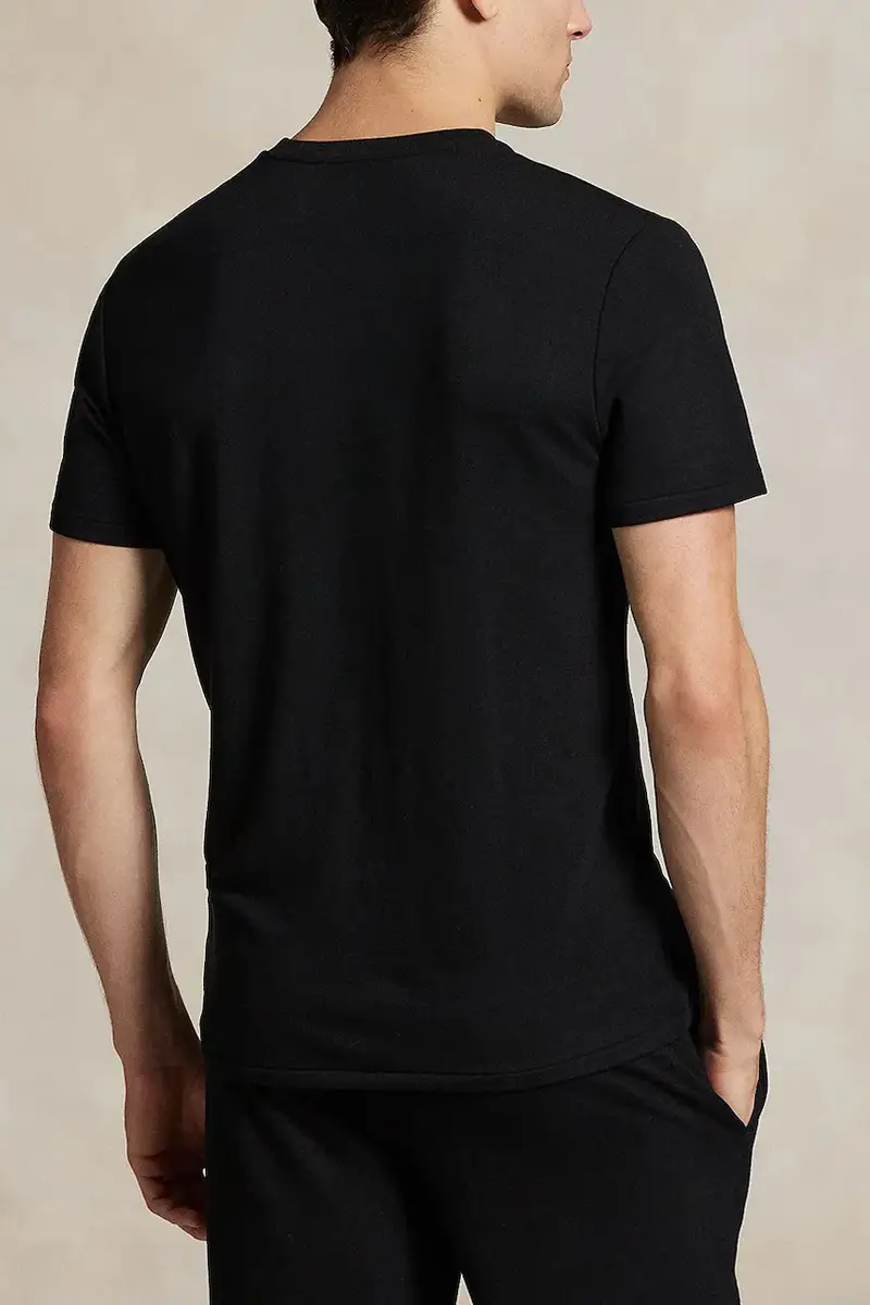 maglieta notte in lana uomo colore nero 714P01951 miniatura 2