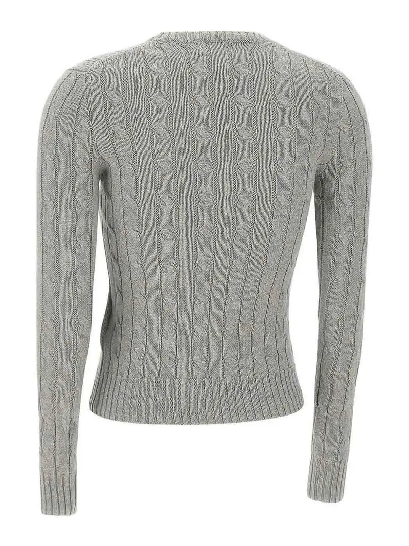 Maglione a maglia via cavo Grigio