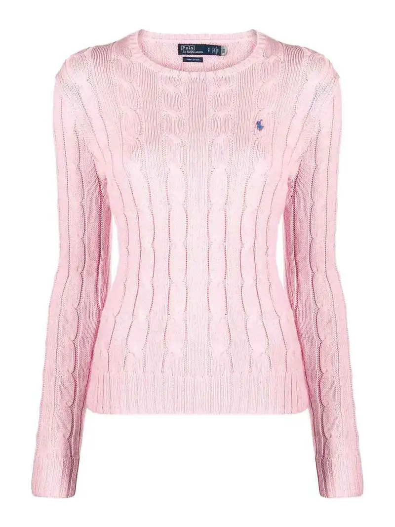 Maglione A Maniche Lunghe Rosa
