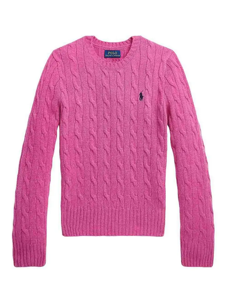 Maglione a trecce Rosa