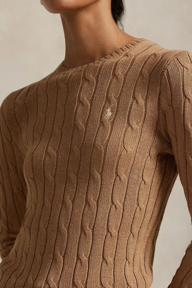 maglione con cashmere Beige miniatura 4