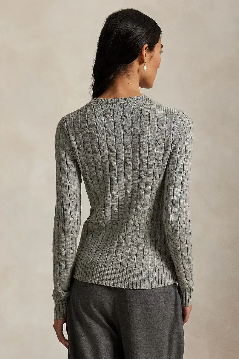 maglione con cashmere Grigio miniatura 2