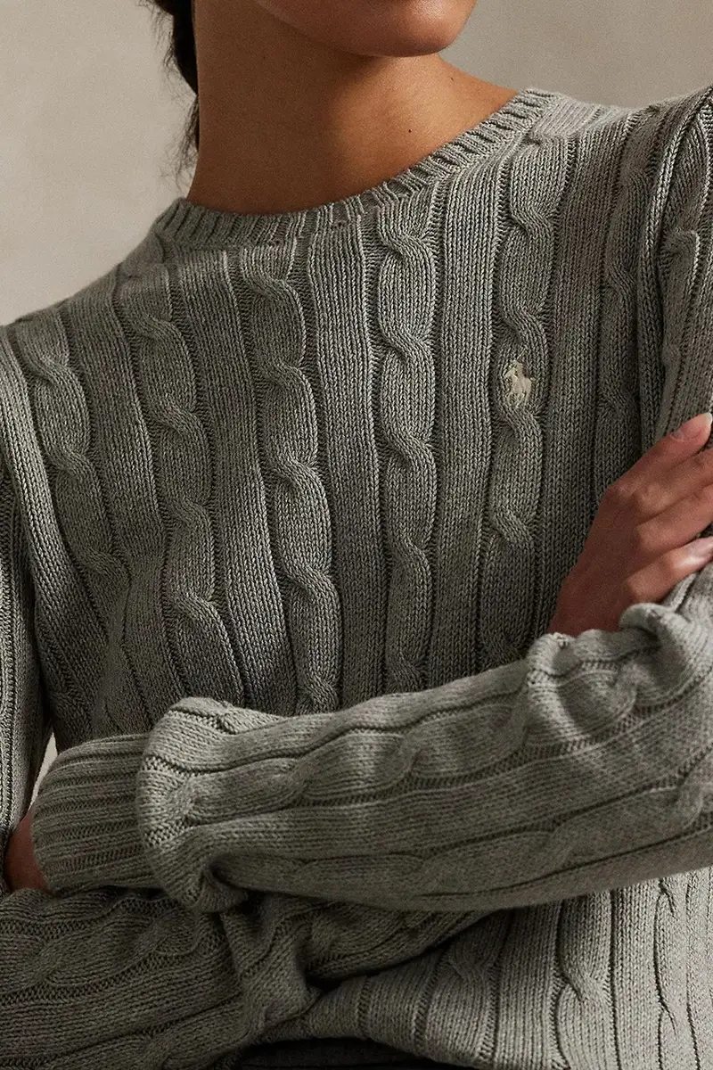 maglione con cashmere Grigio miniatura 4