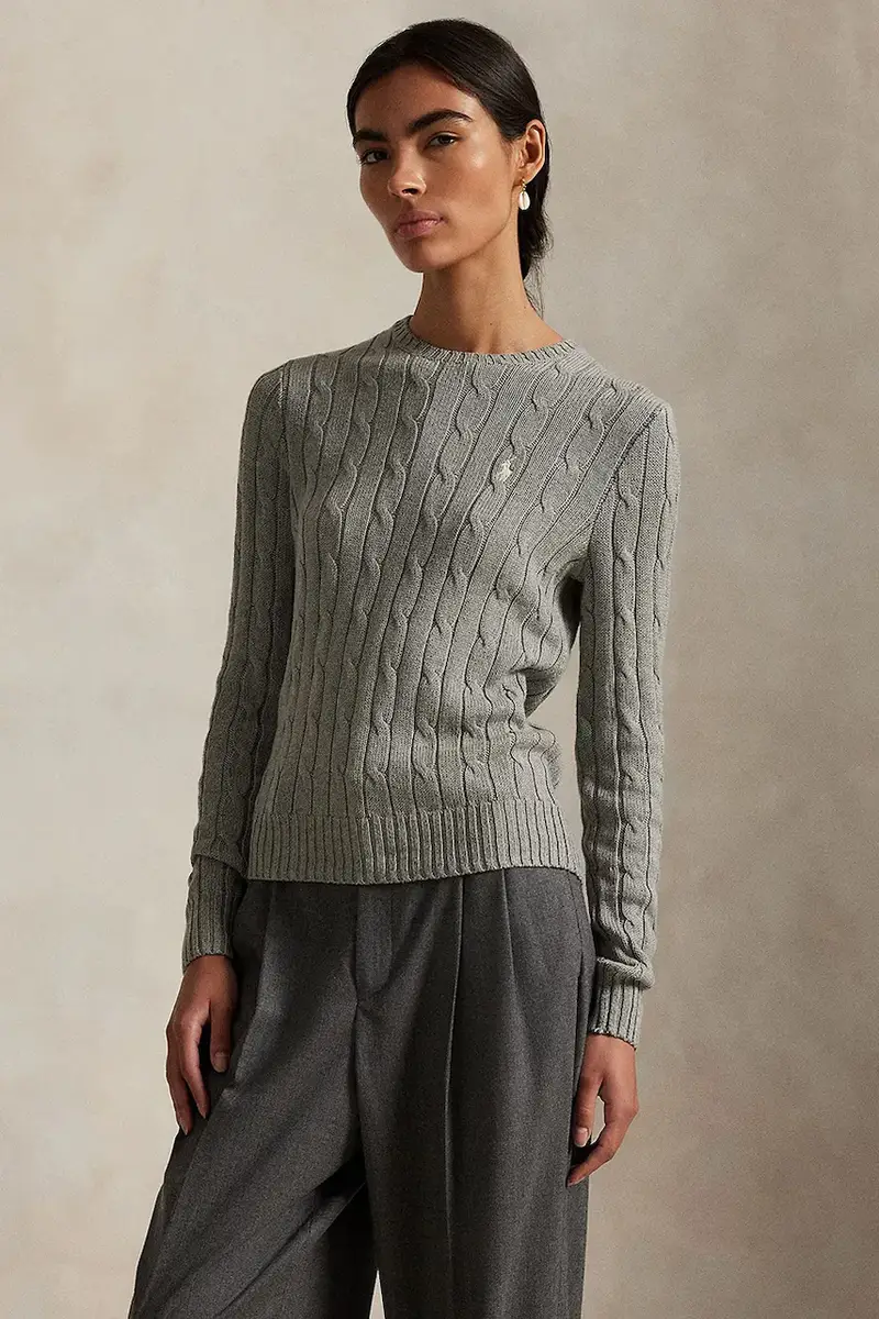 maglione con cashmere Grigio