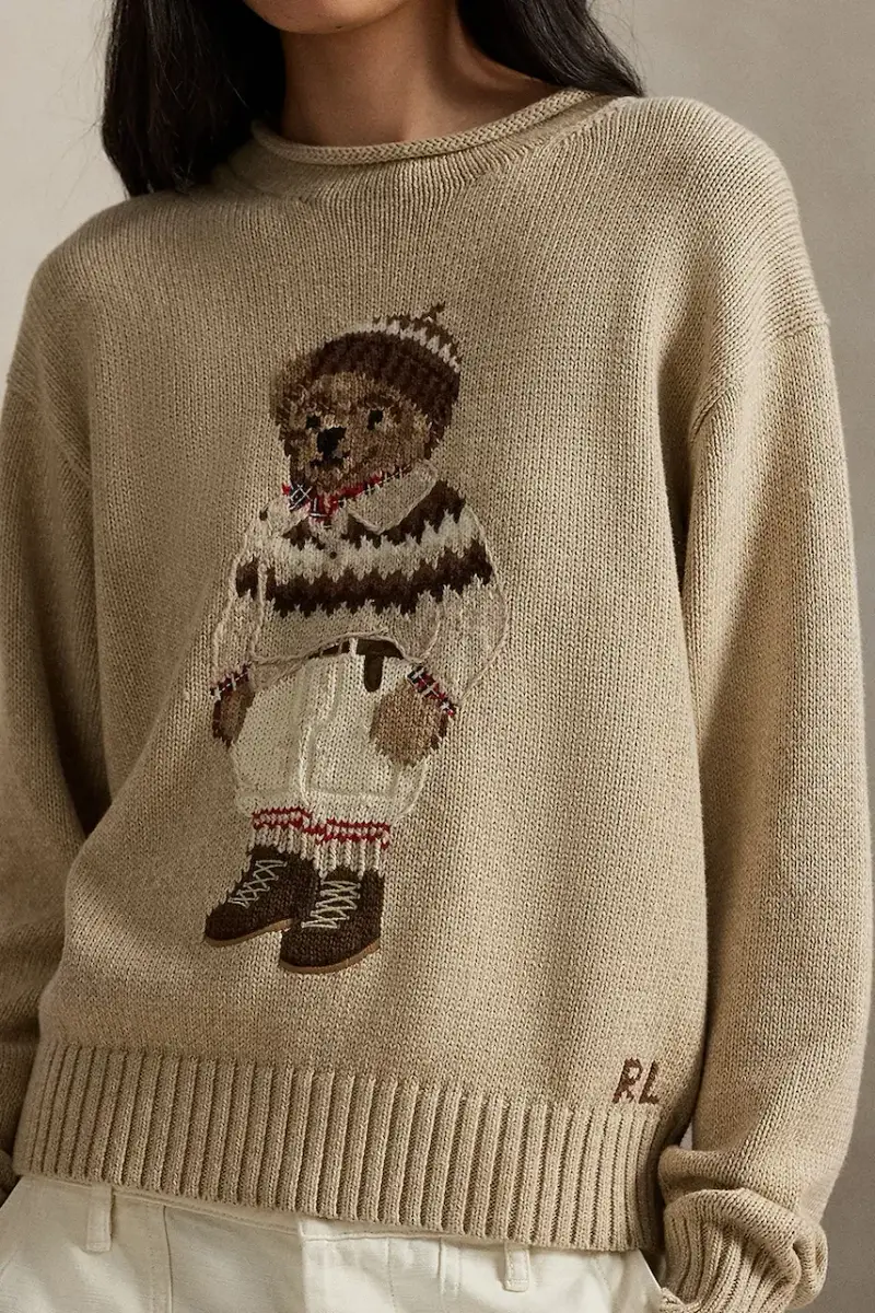 maglione con lana colore beige 211978315 miniatura 4